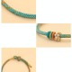 Peach Blossom Knot Luck Braided Bracelet