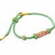 Peach Blossoms Luck Braided String Bracelet