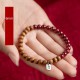 925 Sterling Silver Peach Wood Cinnabar Evil Spirit Bracelet 925 Sterling Silver Peach Wood Cinnabar Evil Spirit Bracelet