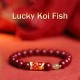 Natural Cinnabar Lucky Koi Fish Jade Blessing Bracelet