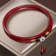 Cinnabar Flower Blessing Bangle Bracelet Cinnabar Flower Blessing Bangle Bracelet