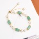 Green Aventurine Pearl Pink Crystal Luck Bracelet Green Aventurine Pearl Pink Crystal Luck Bracelet