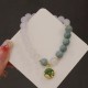 White Agate Jade Lotus Peace Buckle Protection Bracelet White Agate Jade Lotus Peace Buckle Protection Bracelet