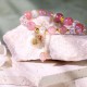 Strawberry Quartz Crystal Money Bag Bracelet