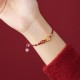 Sterling Silver Cherry Blossom Chalcedony Bracelet Sterling Silver Cherry Blossom Chalcedony Bracelet