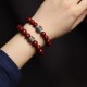 925 Silver Buddha Cinnabar Om Mani Padme Hum Bracelet 925 Silver Buddha Cinnabar Om Mani Padme Hum Bracelet