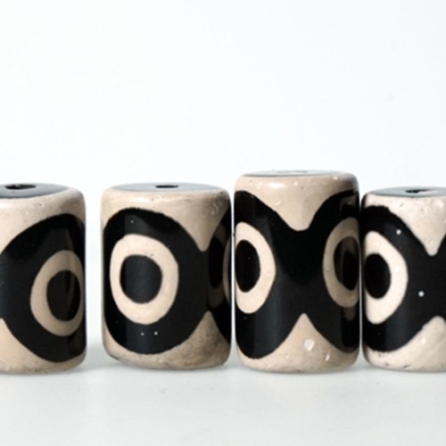Ebony Wood Dzi Bead Protection Bracelet Ebony Wood Dzi Bead Protection Bracelet