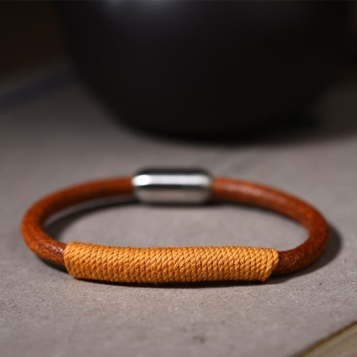 Tibetan Leather Five Elements Luck Braided Bracelet Tibetan Leather Five Elements Luck Braided Bracelet