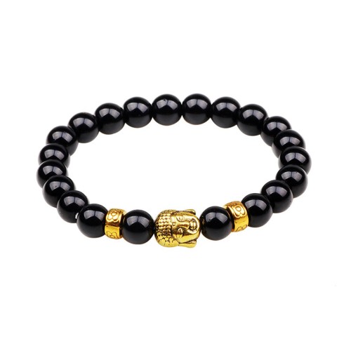 Natural Black Onyx Fortune Bracelet Natural Black Onyx Fortune Bracelet