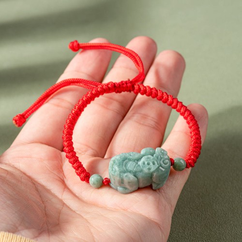 Handmade Jade PiXiu Protection King Kong Knot Bracelet Handmade Jade PiXiu Protection King Kong Knot Bracelet
