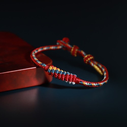 Tibetan Eight Thread Peace Knot Prayer Bracelet Tibetan Eight Thread Peace Knot Prayer Bracelet