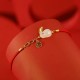 925 Silver Year of the Rabbit Hetian White Jade Luck Bracelet 925 Silver Year of the Rabbit Hetian White Jade Luck Bracelet