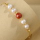 925 Sterling Silver Pearl Cinnabar Healing Bracelet 925 Sterling Silver Pearl Cinnabar Healing Bracelet