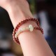 Sandalwood Hetian Jade Protection Double Wrap Bracelet