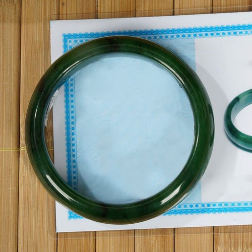 Hetian Cyan Jade Success Bangle Hetian Cyan Jade Success Bangle