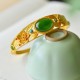 Cyan Jade White Jade Harmony Luck Bracelet Cyan Jade White Jade Harmony Luck Bracelet
