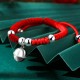 925 Sterling Silver Fu Character Lucky Money Bag Kids Bracelet 925 Sterling Silver Fu Character Lucky Money Bag Kids Bracelet