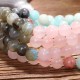 Amazonite Black Glitter Stone Positive Tassel Bracelet Amazonite Black Glitter Stone Positive Tassel Bracelet
