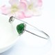 925 Sterling Silver Laughing Buddha Jade Luck Bangle 925 Sterling Silver Laughing Buddha Jade Luck Bangle