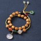 Chalcedony Peace Buckle Soothing Double Wrap Bracelet