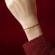 14K Gold Red Rope King Kong Knot Bracelet 14K Gold Red Rope King Kong Knot Bracelet