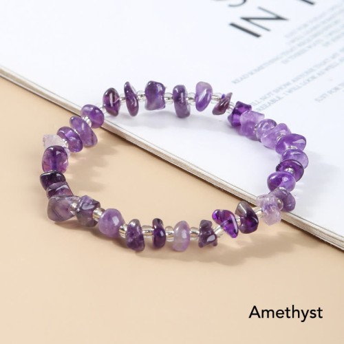Irregular Shape Stone Crystal Meditation Balance Bracelet Irregular Shape Stone Crystal Meditation Balance Bracelet