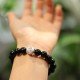 Sterling Silver Onyx Protection Bracelet
