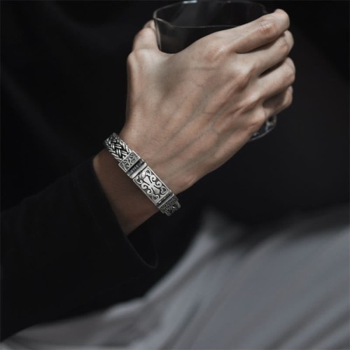 Retro Vine Totem Pattern Healing Bracelet