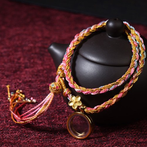 Tibetan Handmade Luck Colorful String Braided Bracelet Tibetan Handmade Luck Colorful String Braided Bracelet