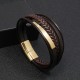 Simple Titanium Steel Leather Luck Bracelet Simple Titanium Steel Leather Luck Bracelet