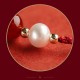 Sterling Silver Good Fortune Agate Pearl Red String Bracelet