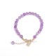 Natural Amethyst Stress-Relief Bracelet