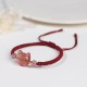 Silver Sheen Obsidian Strawberry Quartz Cat Bracelet Silver Sheen Obsidian Strawberry Quartz Cat Bracelet