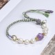 14K Gold Plated Pearl Crystal Shell Charm Bracelet 14K Gold Plated Pearl Crystal Shell Charm Bracelet