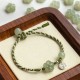 Plum Blossom Jade Prosperity Braided Bracelet
