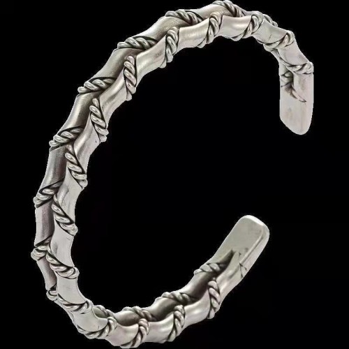 Vintage Bamboo Pattern Luck Cuff Bracelet Vintage Bamboo Pattern Luck Cuff Bracelet