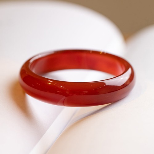 Natural Red Agate Confidence Bangle Natural Red Agate Confidence Bangle