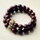 Small Leaf Red Sandalwood Protection Bracelet