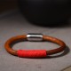 Tibetan Leather Five Elements Luck Braided Bracelet Tibetan Leather Five Elements Luck Braided Bracelet