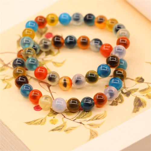 Colorful Candy Agate Strength Healing Bracelet Colorful Candy Agate Strength Healing Bracelet