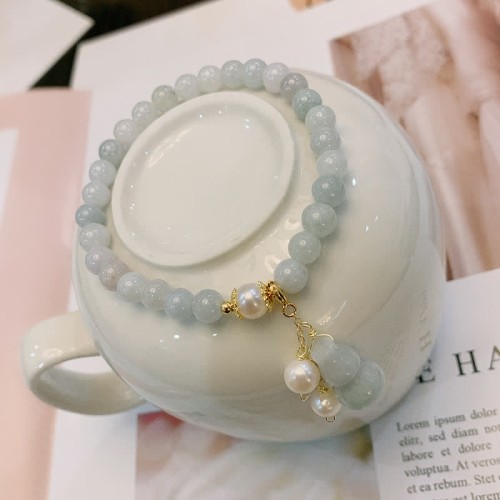 Natural Jade Pearl Gourd Prosperity Luck Bracelet Natural Jade Pearl Gourd Prosperity Luck Bracelet