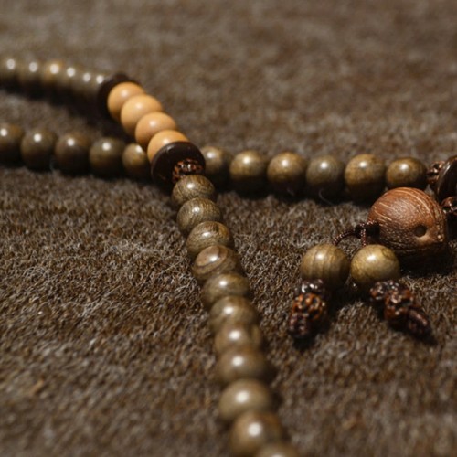 Tibetan Sandalwood Protection Charm Mala Bracelet Tibetan Sandalwood Protection Charm Mala Bracelet