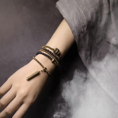 Vintage Lava Rock Copper Healing Multilayered Bracelet Vintage Lava Rock Copper Healing Multilayered Bracelet