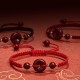 Natural Cinnabar Peace Buckle Blessing Bracelet Natural Cinnabar Peace Buckle Blessing Bracelet