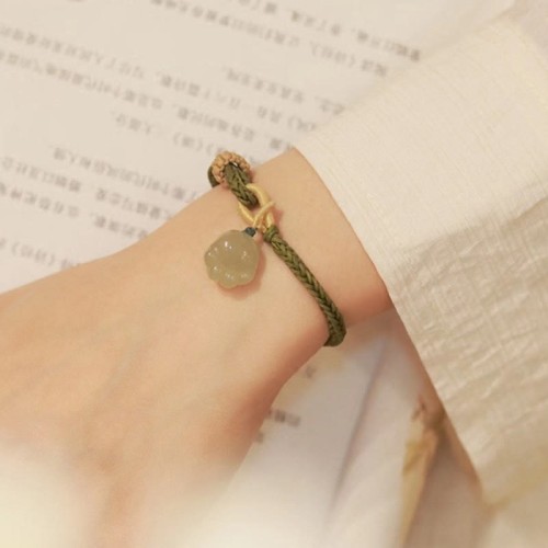 Jade Cat Paw Luck Abundance Bracelet