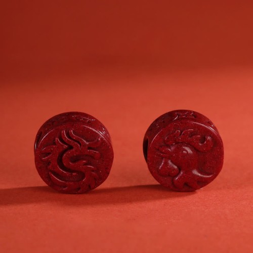 Year of the Dragon 925 Silver Cinnabar Auspicious Bracelet Year of the Dragon 925 Silver Cinnabar Auspicious Bracelet