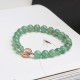 Natural Green Strawberry Quartz Soothing Bracelet Natural Green Strawberry Quartz Soothing Bracelet