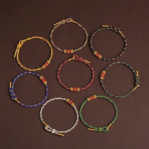 Handmade Colorful King Kong Knot Luck Bracelet