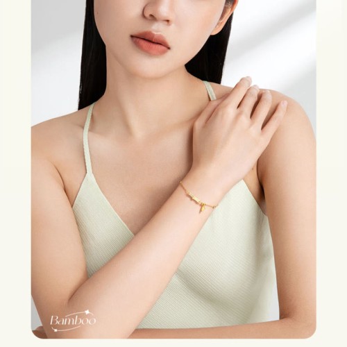 925 Silver White Jade Bamboo Leaf Zircon Bracelet 925 Silver White Jade Bamboo Leaf Zircon Bracelet