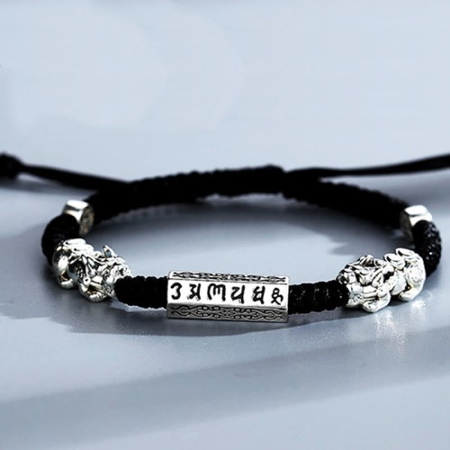 Double PiXiu Feng Shui Copper Coin Bracelet